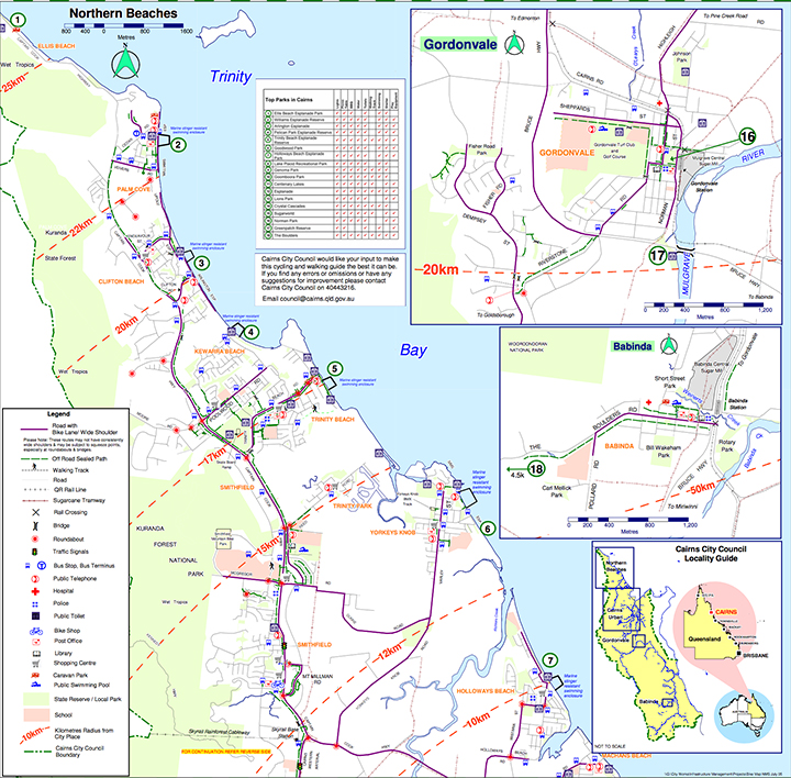Cairns Beaches Detail Map Img 